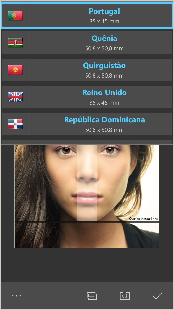 Crie fotos de passaportes para países como EUA, China ou países europeus (Aplicativo Windows 10)
